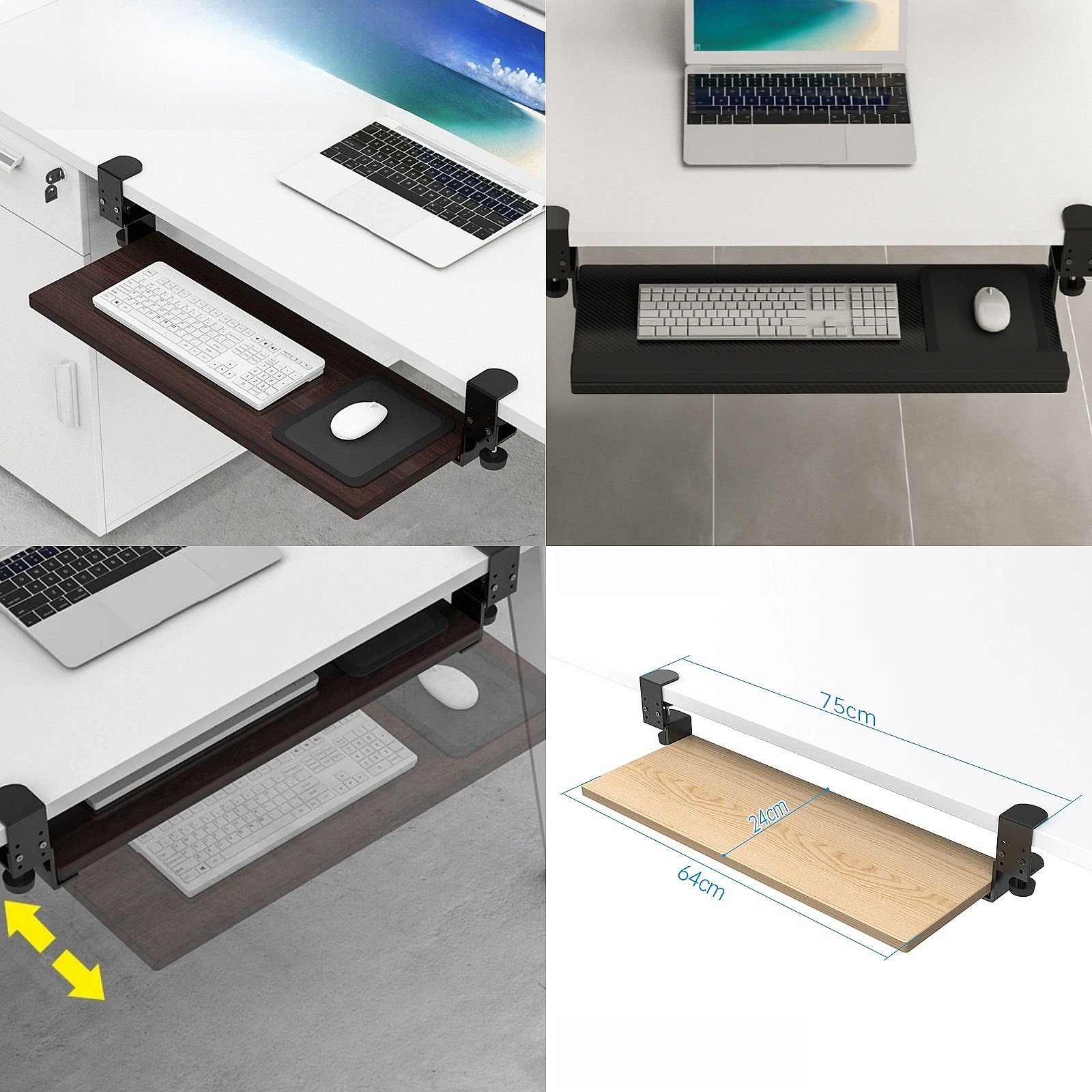 Keyboard Drawer Under - Выдвижной кронштейн для клавиатуры под стол,