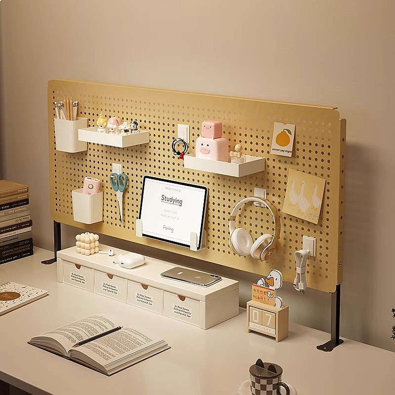 Pegboard Office Organizer - Вертикальный настольный органайзер-перфорированная доска, регулируемая стоячая