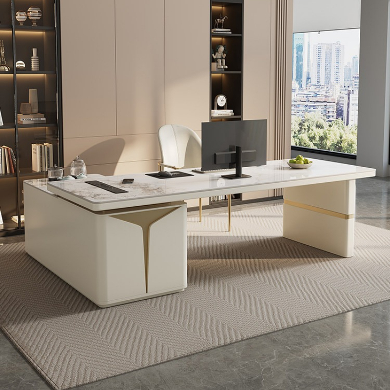 Office Furniture Com - Современный многофункциональный стол руководителя с ящиками