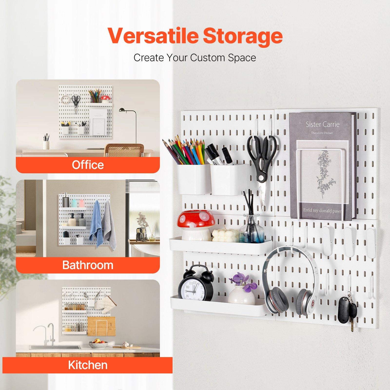 Модульный пластиковый настенны – обзор и цена Pegboard Office Organizer