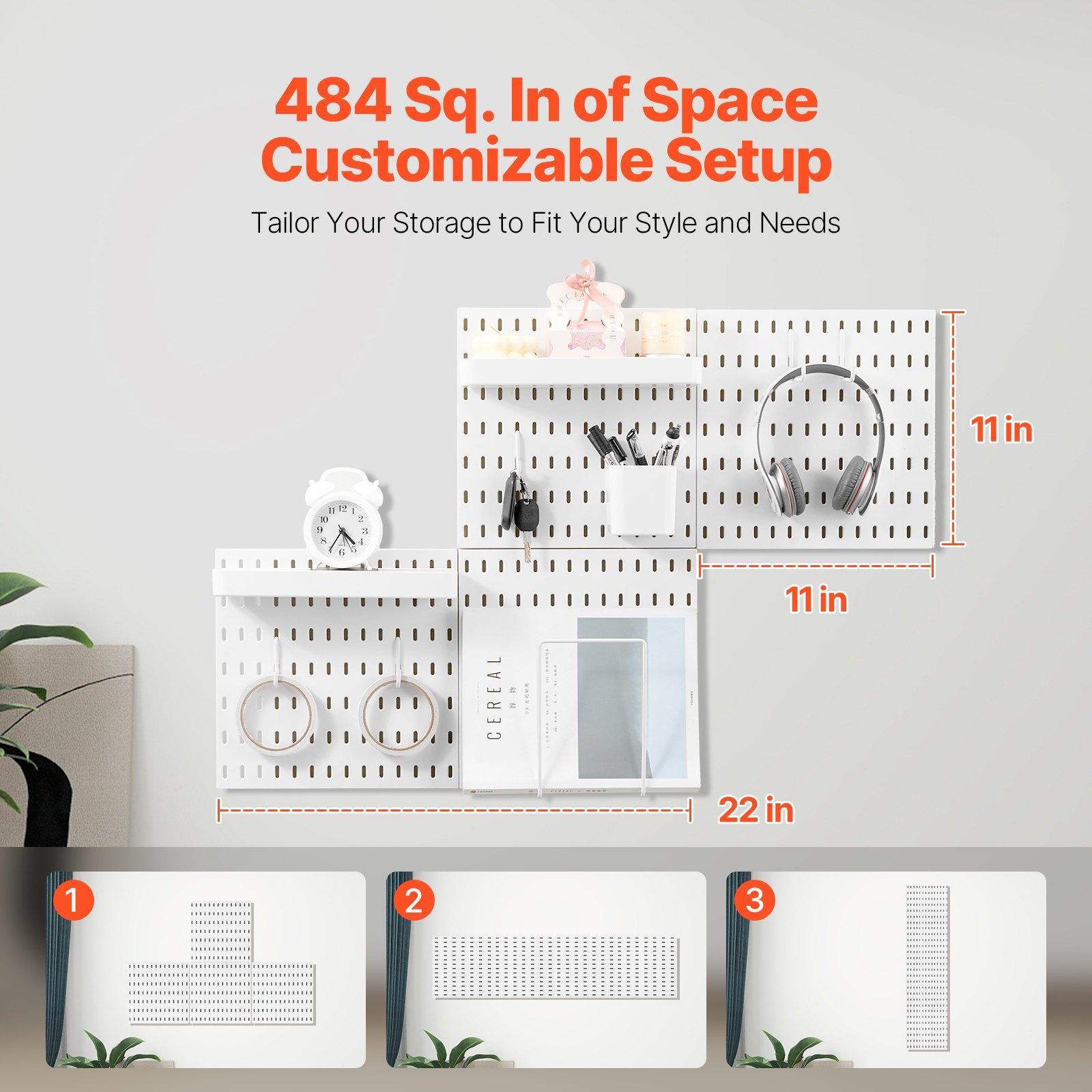 Модульный пластиковый настенны – обзор и цена Pegboard Office Organizer
